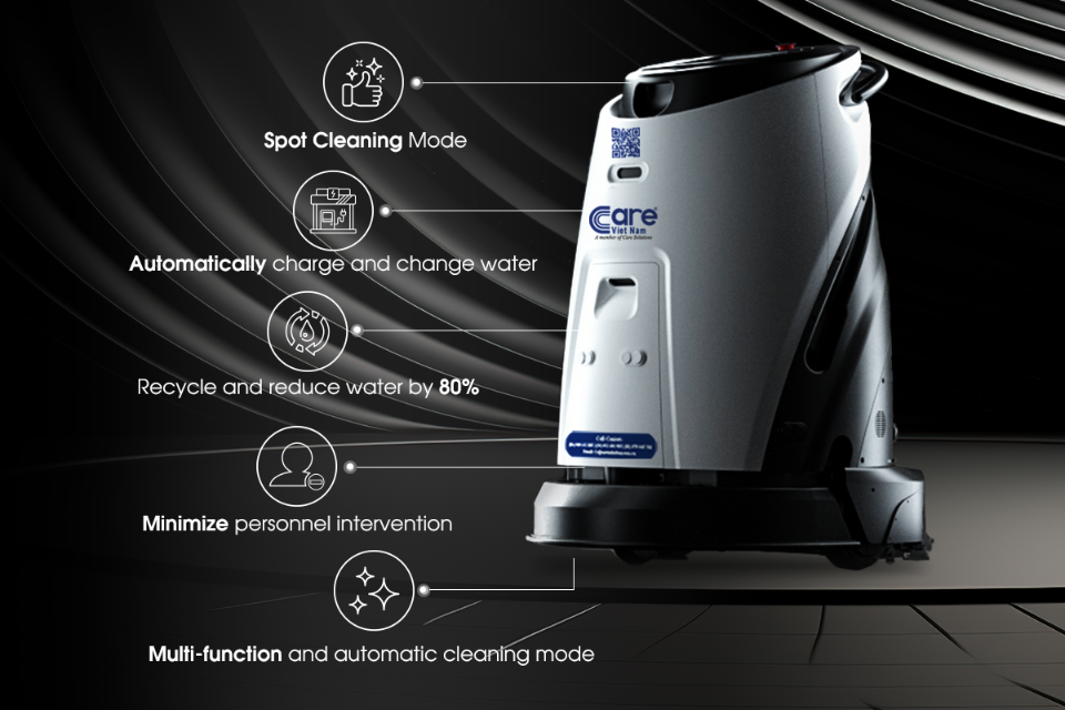 Care Việt Nam Sử Dụng Robot Vệ Sinh Công Nghiệp Hiện Đại Nhất Tại Estella Place