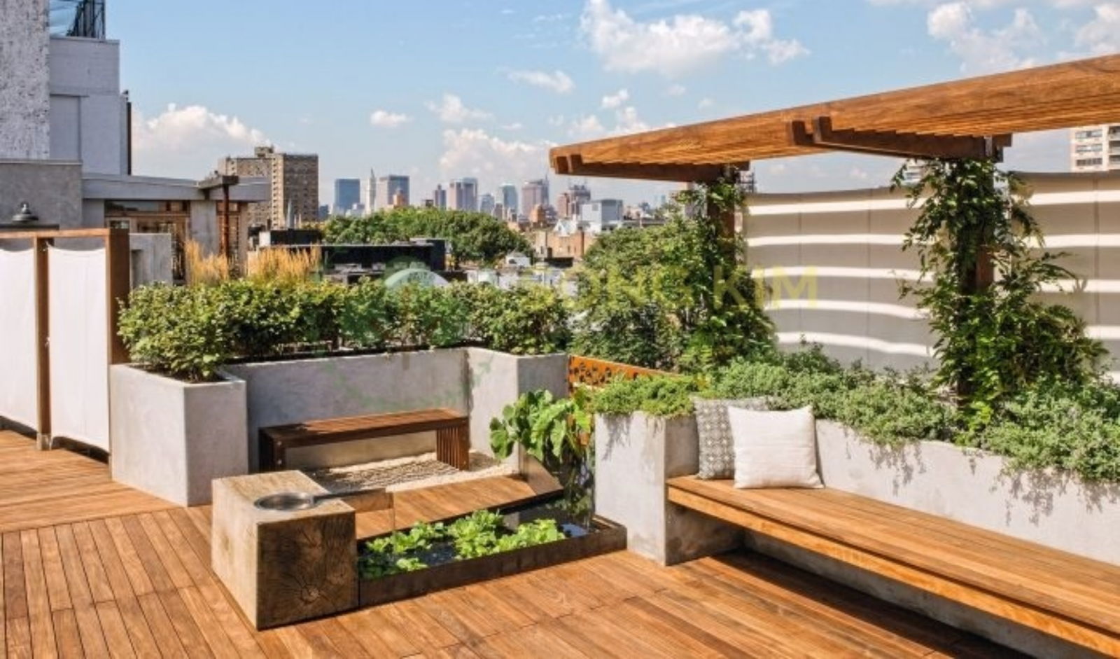 Gỗ - vật liệu trang tr&iacute; phổ biến trong thiết kế cảnh quan