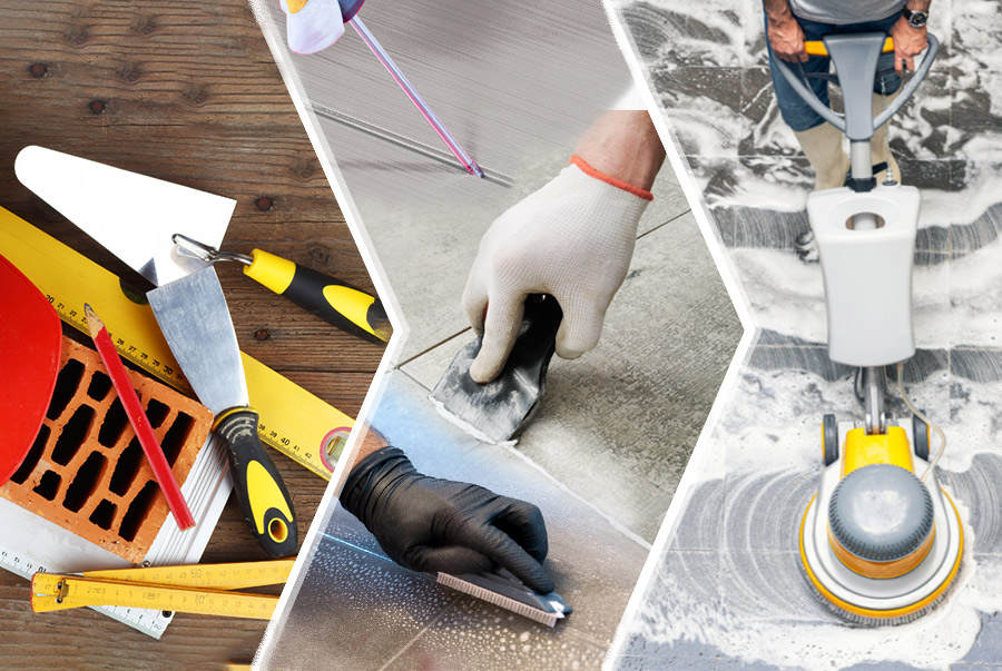 quy tr&igrave;nh l&agrave;m sạch ron gạch